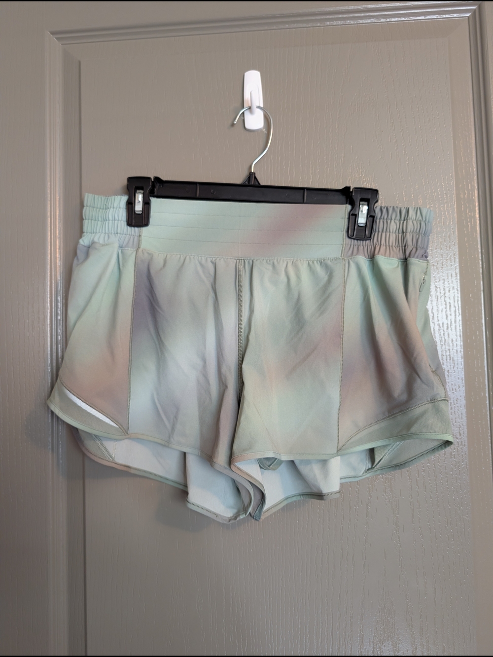 lululemon athletica Pastel Mint Tie-Dye Athletic Shorts